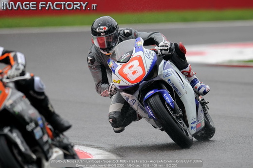 2010-05-08 Monza 0037 - La Roggia - Superstock 1000 - Free Practice - Andrea Antonelli - Honda CBR1000RR